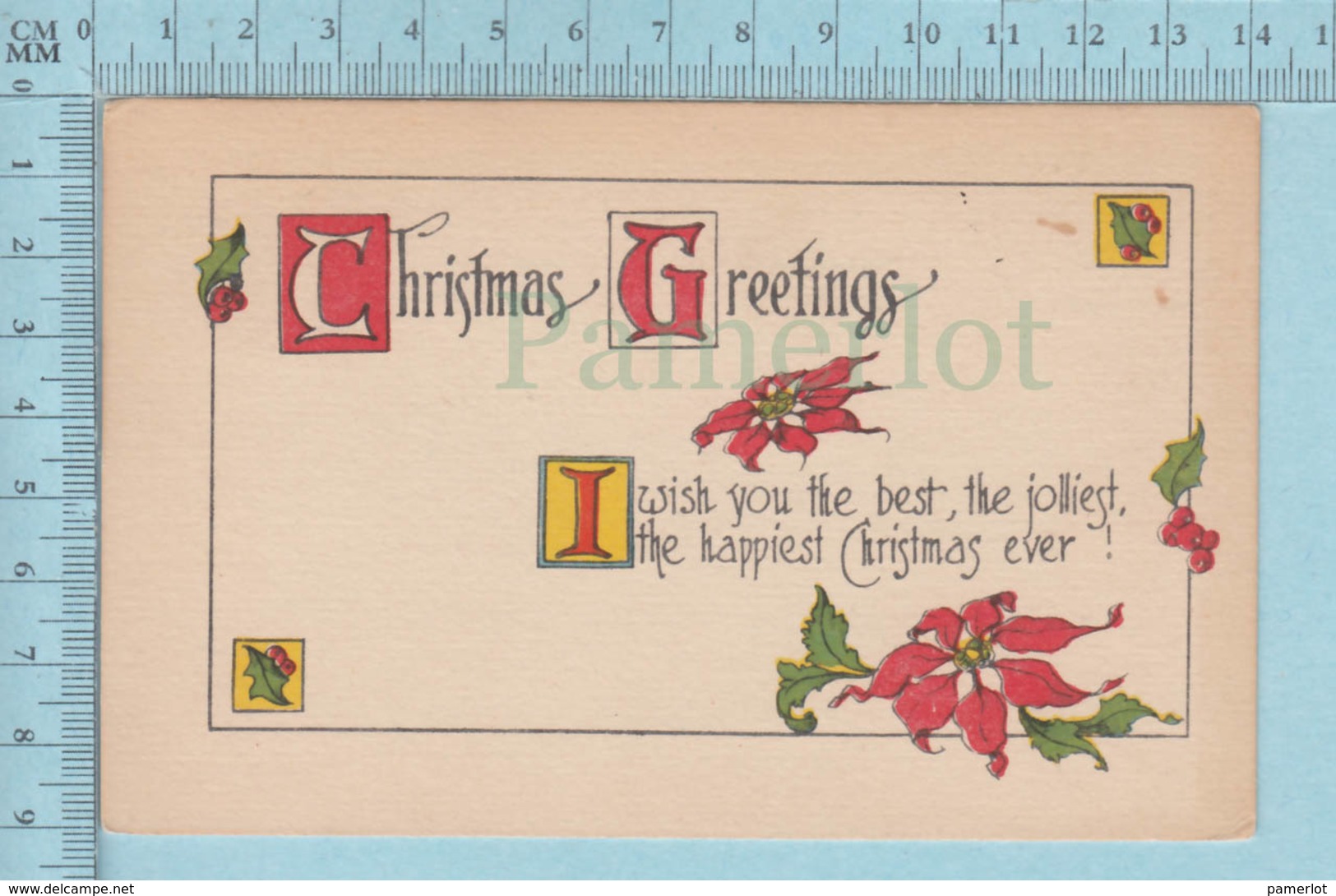 Carte Postale CPA -Christmas, - Used Voyagé En 1918 + USA Stamp, Send To South Atselias N.Y. - Autres & Non Classés