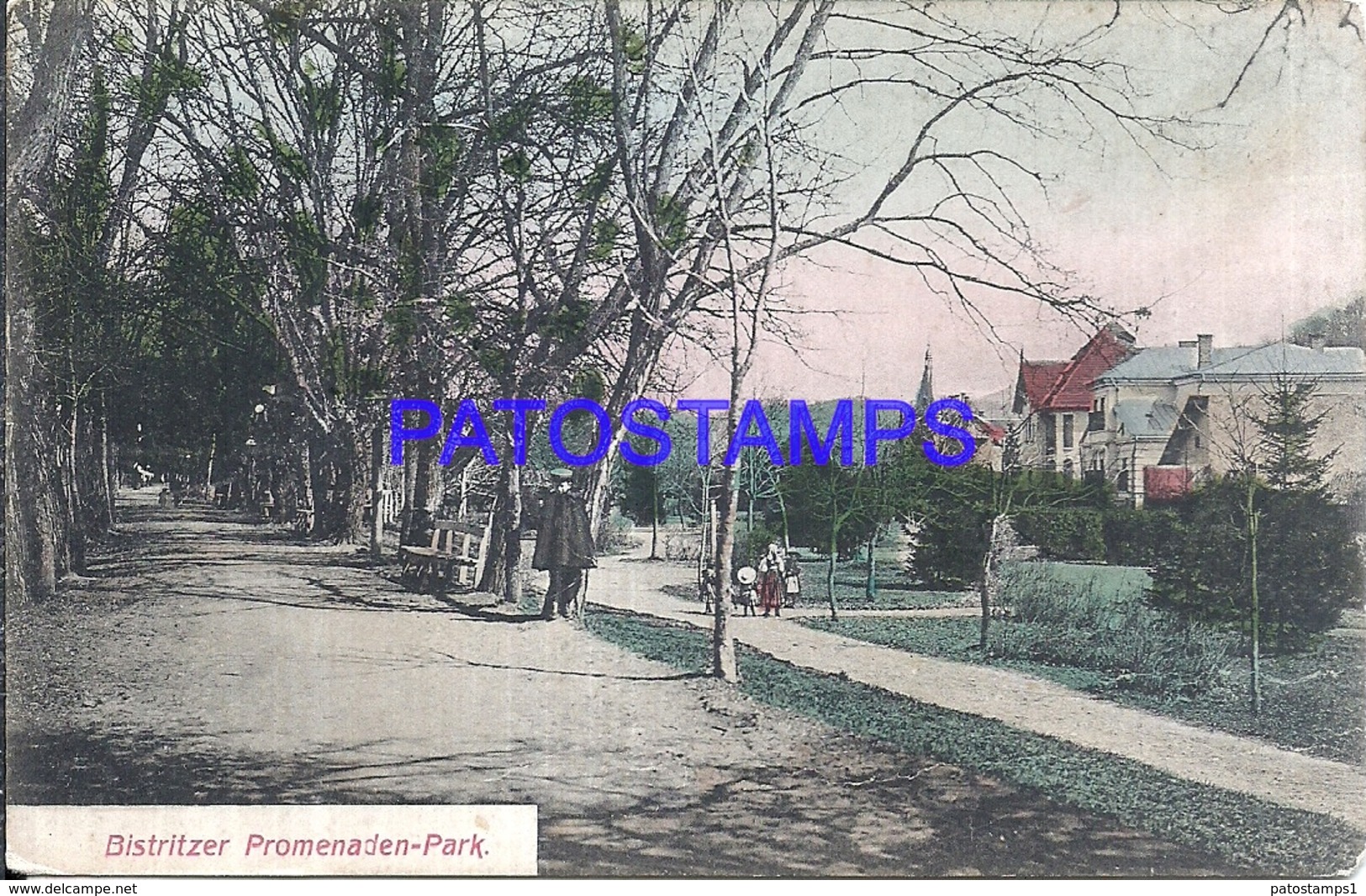 109830 ROMANIA BISTRITZER PROMENADE PARK POSTAL POSTCARD - Romania