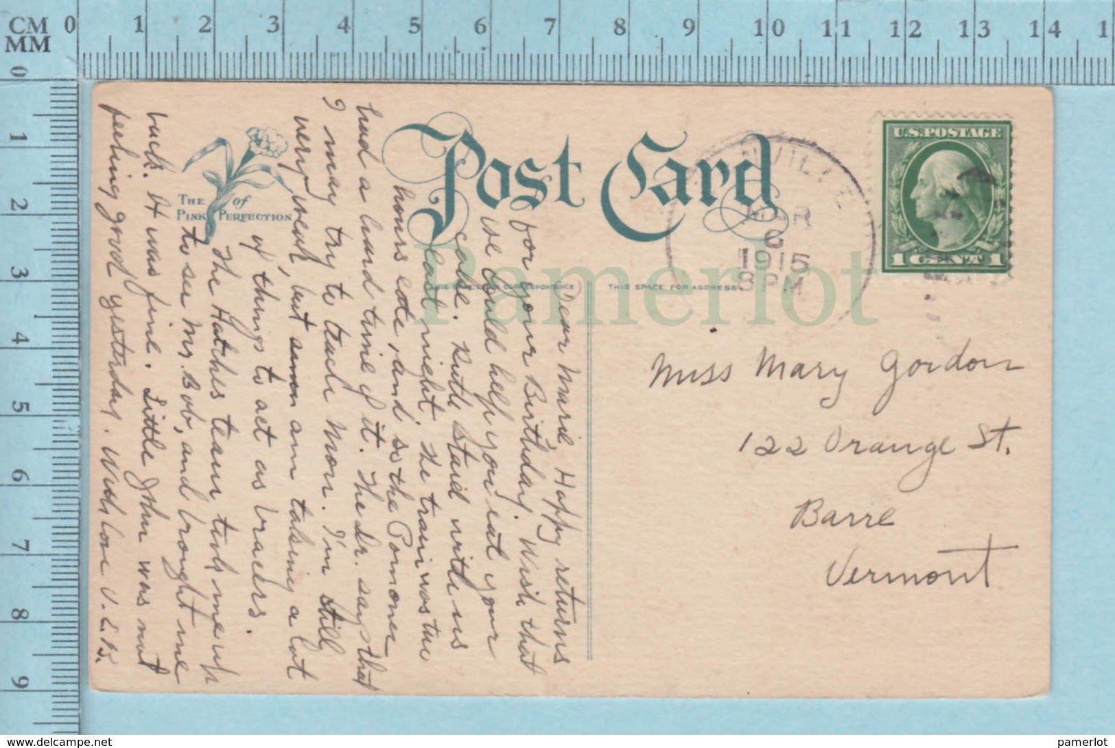 Carte Postale CPA - To Greet You - Used Voyagé En 1915 + USA Stamp, Send To Barre Vermount - Autres & Non Classés