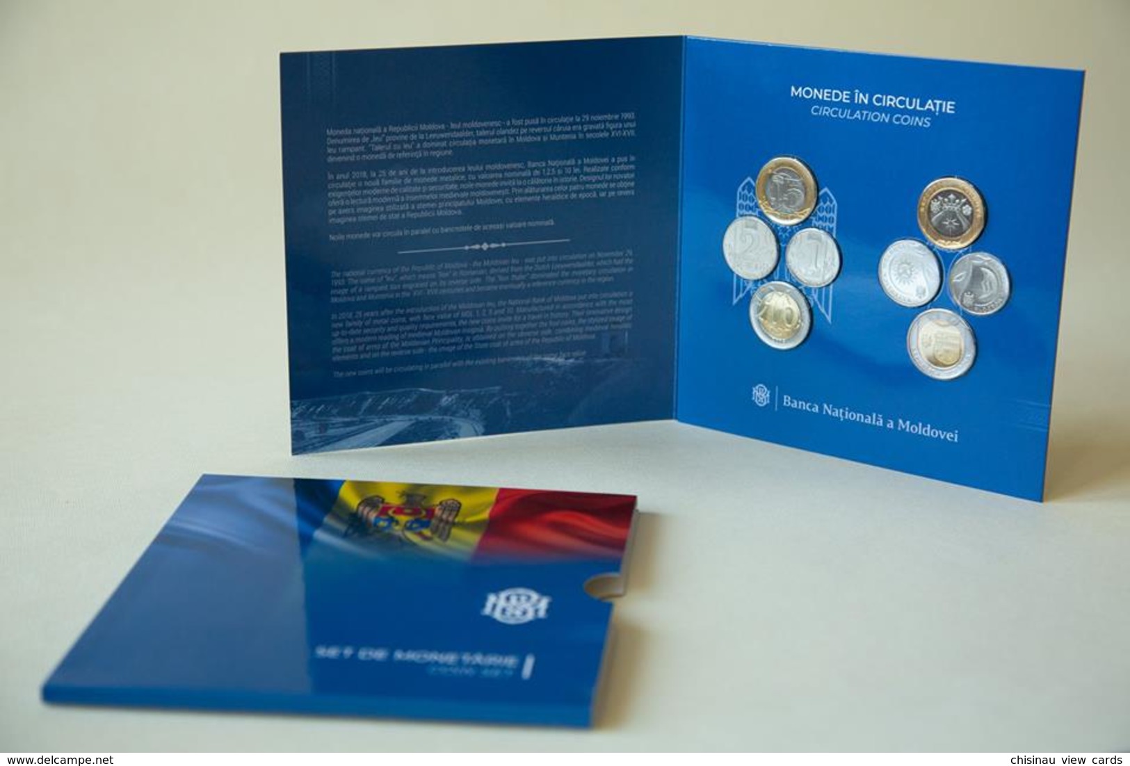 MOLDOVA  2019 Set Coins 2018 (8 Pcs) In Blister UNC - Moldavië