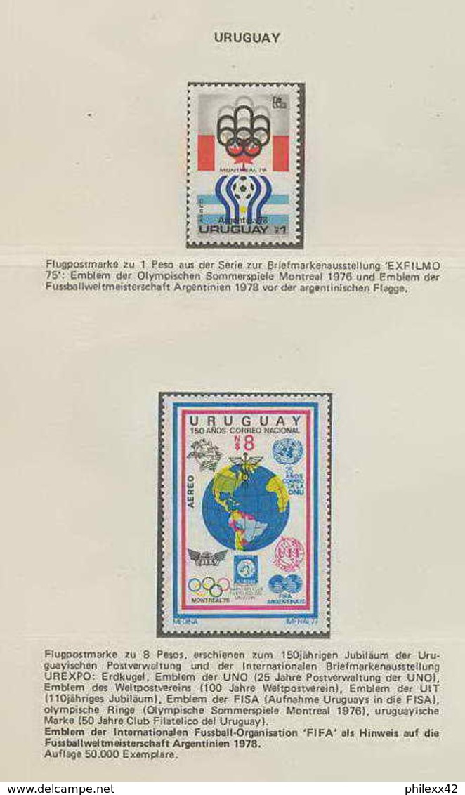 432 Football (Soccer) Argentina 78 - Neuf ** MNH - Uruguay 1 Page - 1978 – Argentine