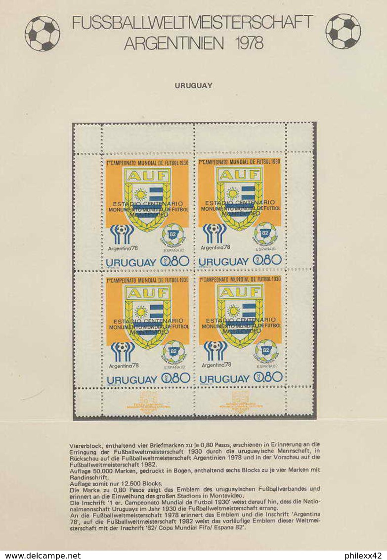 448 Football (Soccer) Argentina 78 - Neuf ** MNH -  Uruguay N° 1537 - 1978 – Argentine