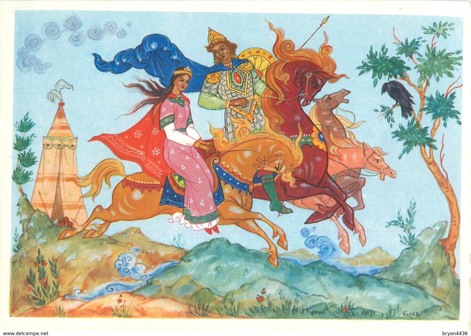 ILLUSTRATEUR RUSSE STYLE PROCHE De BILIBINE - KAZARINOV - PEINTRE  à PALEKH RARE BELLE ESDITION ARTISTIQUE CX MOSCOU - Bilibine