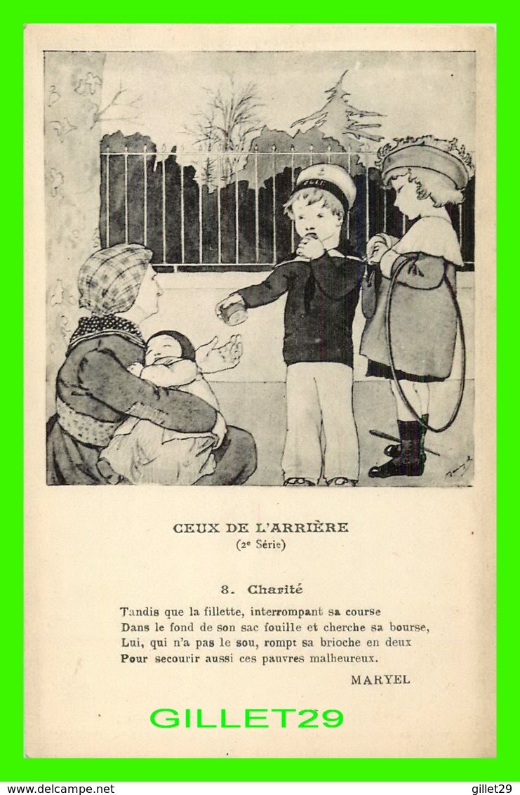 ENFANTS - CEUX DE L'ARRIÈRE, CHARITÉ PAR LA COLLECTION MARYEL - MAISON DE LA BONNE PRESSE - - Scènes & Paysages