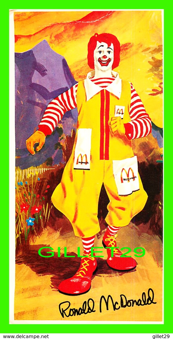 ADVERTISING, PUBLICITÉ - RONALD McDONALD - - Publicité