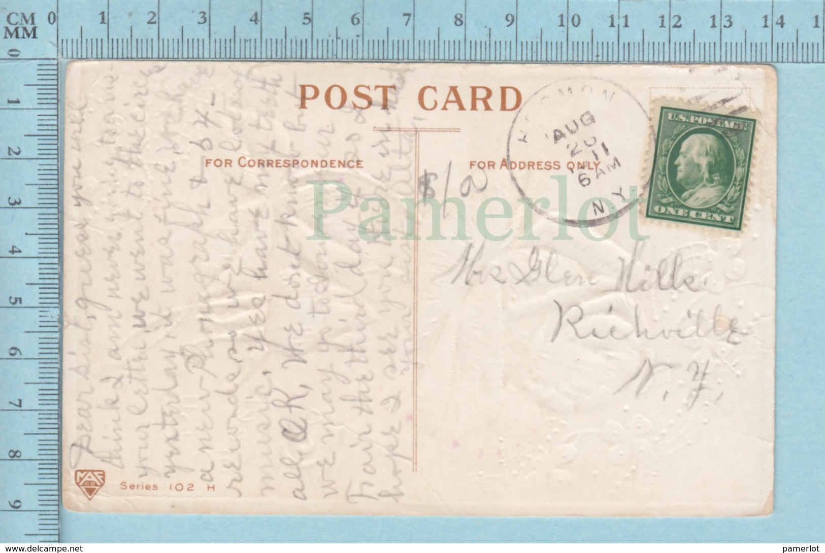 Carte Postale CPA - To Greet You - Used Voyagé En 1911 + USA Stamp, Send To Richville NY Vermount - Autres & Non Classés