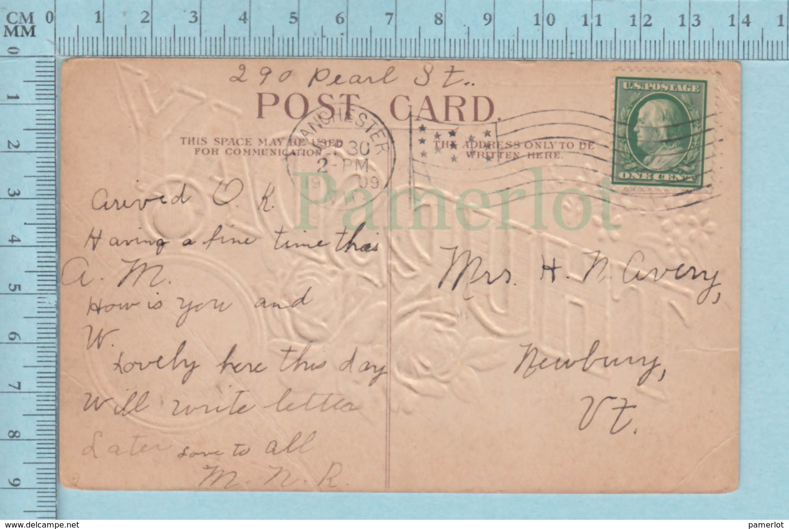 Carte Postale CPA - Hope To See You - Used Voyagé En 1909 + USA Stamp, CoverManchester NH - Autres & Non Classés