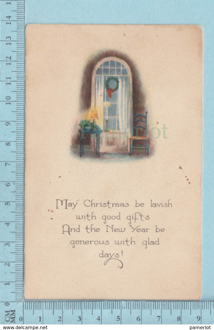 Carte Postale CPA - Christmas   - Used Voyagé En 1925 + USA Stamp, Cover Benton Maine - Autres & Non Classés