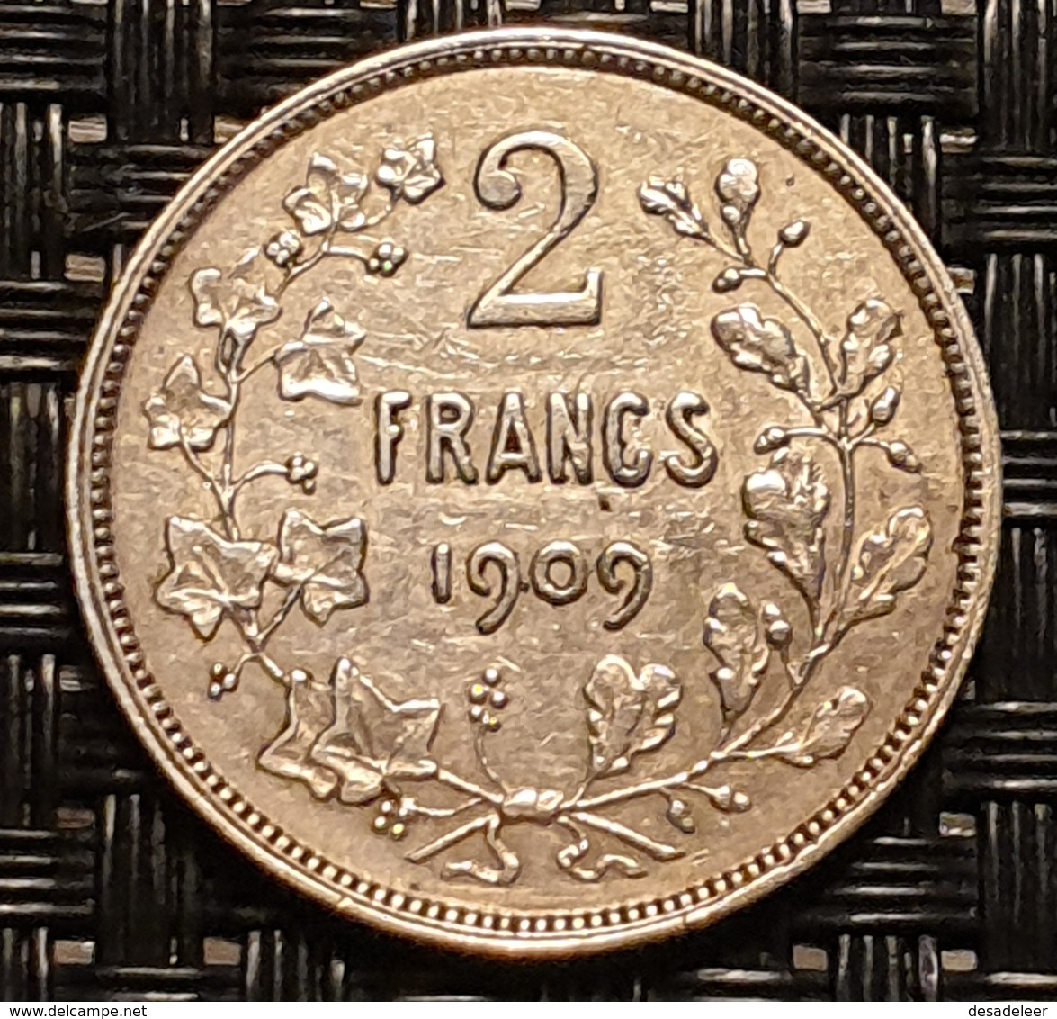 Belgium 2 Francs 1909 (FR) - 2 Francs