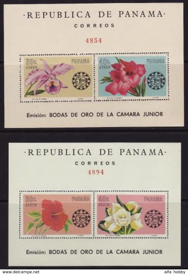 Panama, 1966, Flowers, 2 S\s Blocks, 26 Euro - Orchideeën