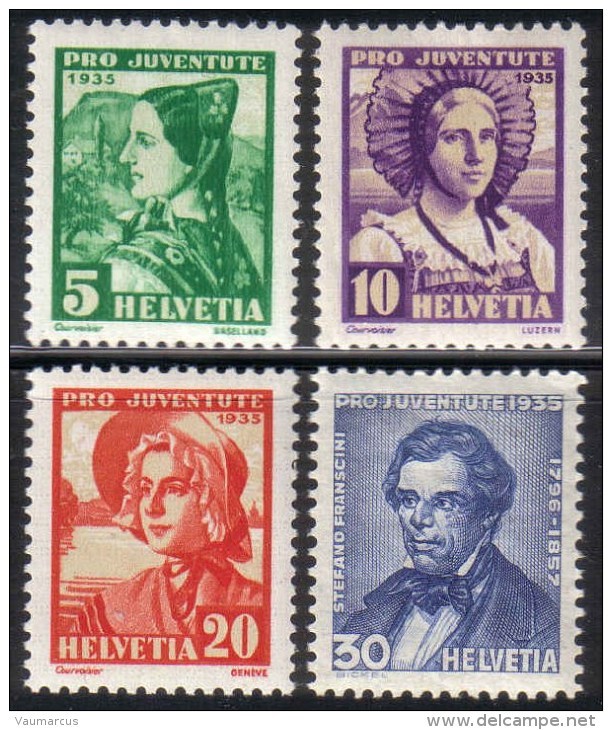 PRO JUVENTUTE 1935 ** / MNH Série Complète SBK 15,- Voir Description - Unused Stamps