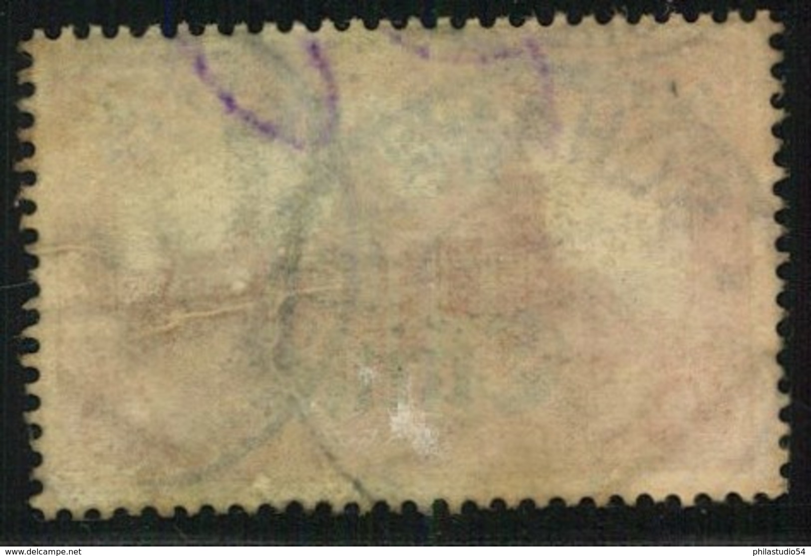 1905, 1/2 Dollar, Auf 1 Mark Gestempelt Shanghai (Mi Nr. 34 A) - Deutsche Post In China