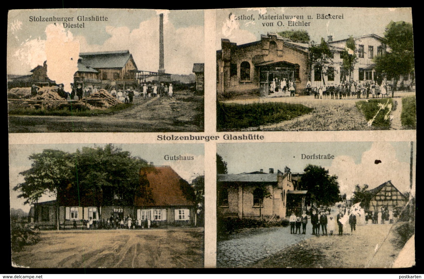 ALTE POSTKARTE STOLZENBURG STOLZENBURGER GLASHÜTTE STOLEC DOBRA ROTHENKLEMPENOW Bei Löcknitz Ansichtskarte Postcard Cpa - Pommern