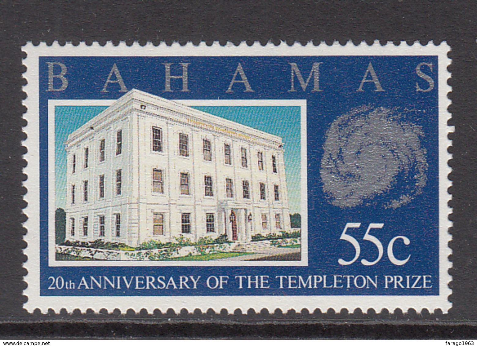 1992 Bahamas Templeton Religion Prize Complete Set Of 1 MNH - Bahamas (1973-...)