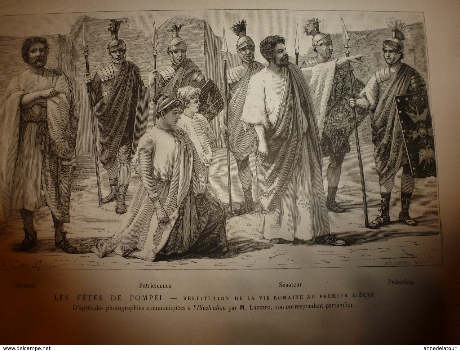 1884 L'ILLUSTRATION: Les Fêtes De POMPEÏ (important Documentaire Texte Et Gravures); Congo(Vivi,Houssas,etc )etc - 1850 - 1899