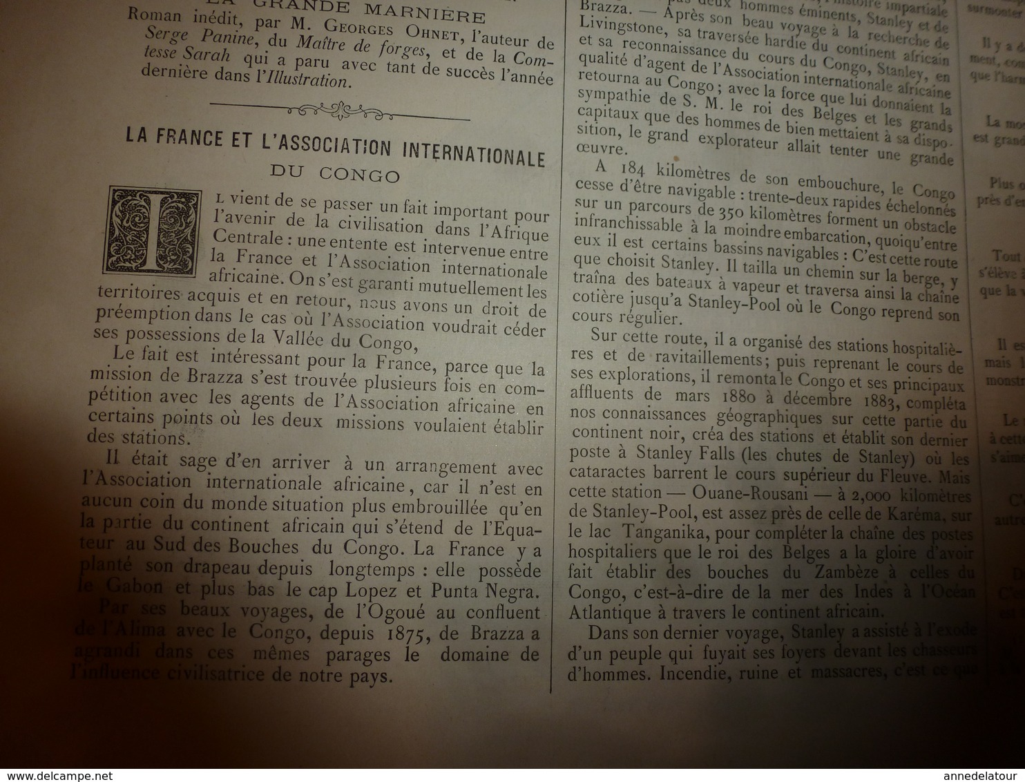 1884 L'ILLUSTRATION: Les fêtes de POMPEÏ (important documentaire texte et gravures); Congo(Vivi,Houssas,etc )etc