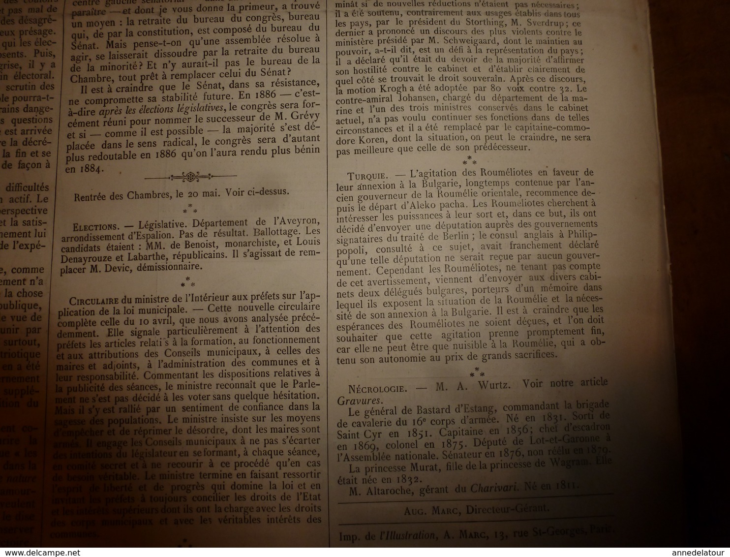 1884 L'ILLUSTRATION: Les fêtes de POMPEÏ (important documentaire texte et gravures); Congo(Vivi,Houssas,etc )etc