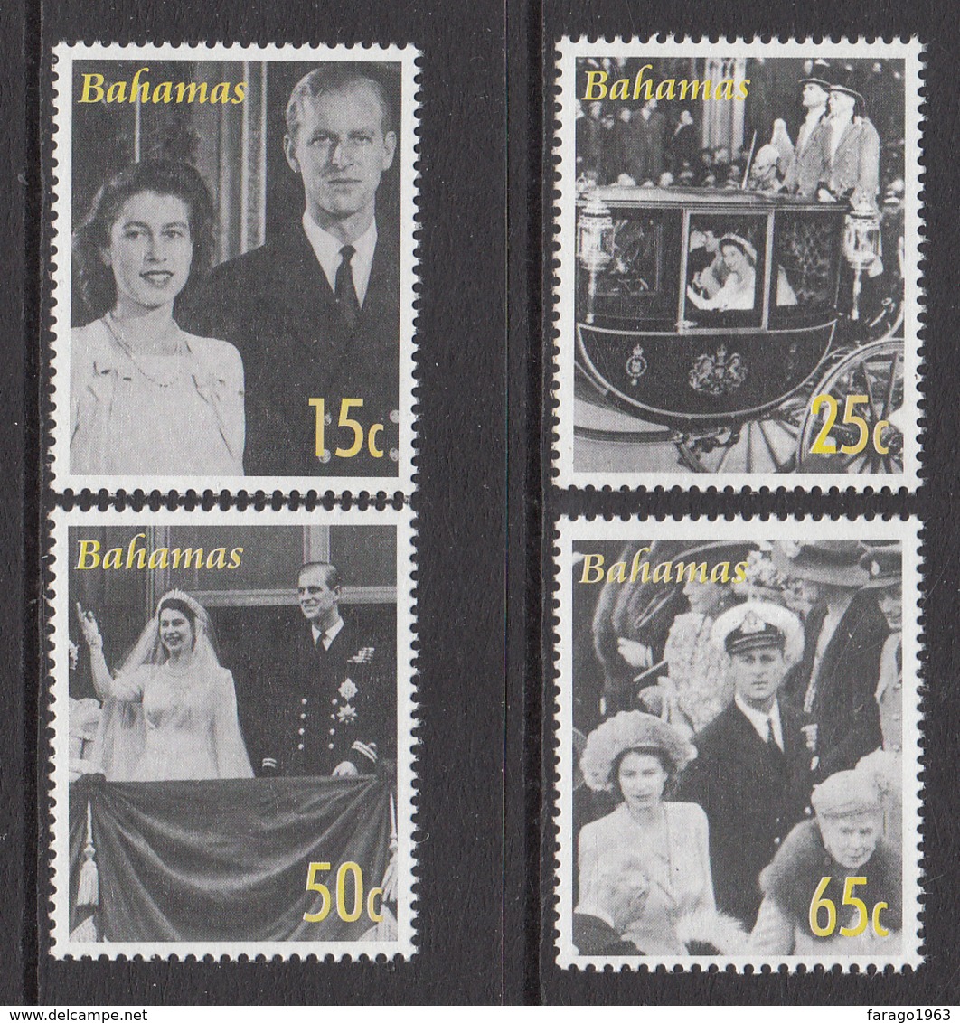 2007 Bahamas QEII Wedding   Complete Set Of 4 MNH - Bahamas (1973-...)