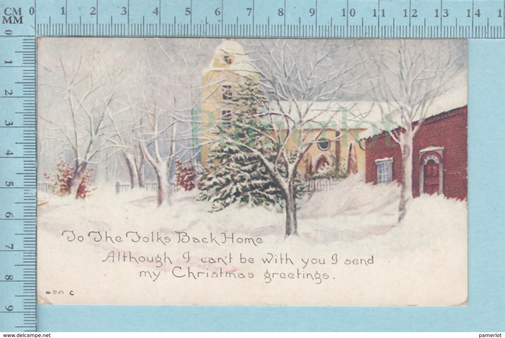Carte Postale CPA - Christmas  - Used Voyagé En 1917 + USA Stamp, Cover Saint Johnsbury VT - Autres & Non Classés