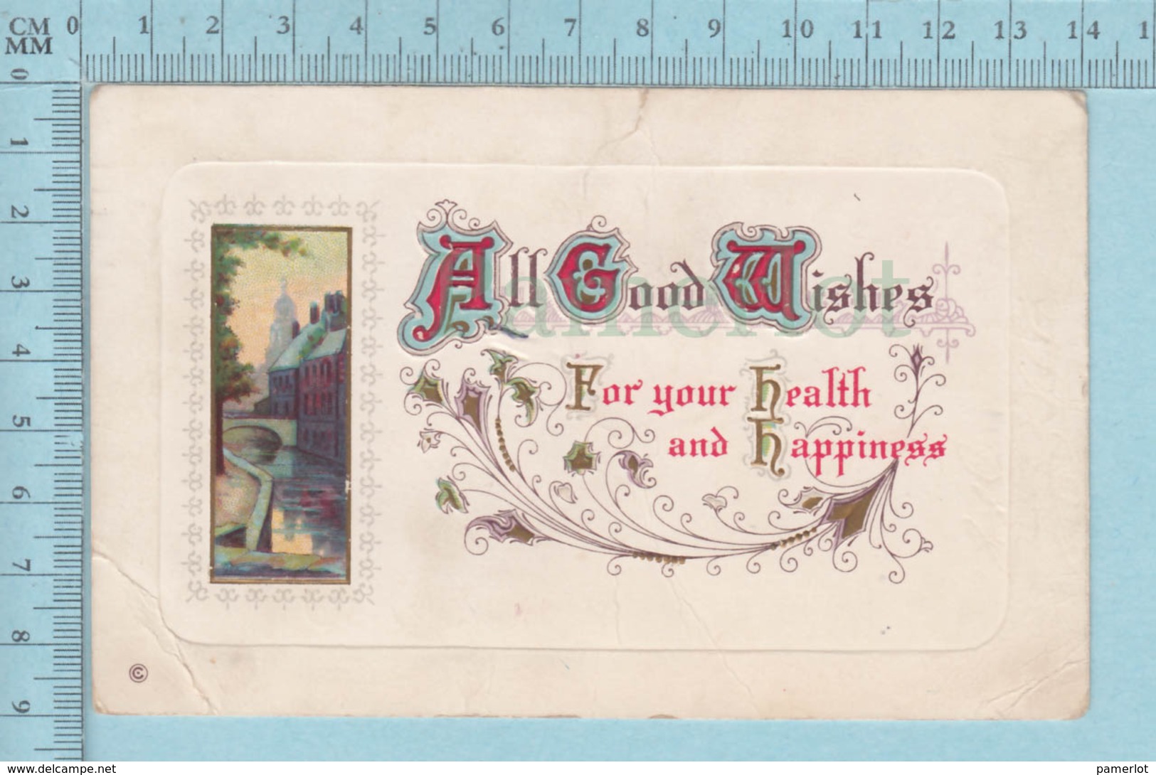 Carte Postale CPA - All Good Wishes - Used Voyagé En 19?? + USA Stamp, Send To Richmond Quebec - Autres & Non Classés