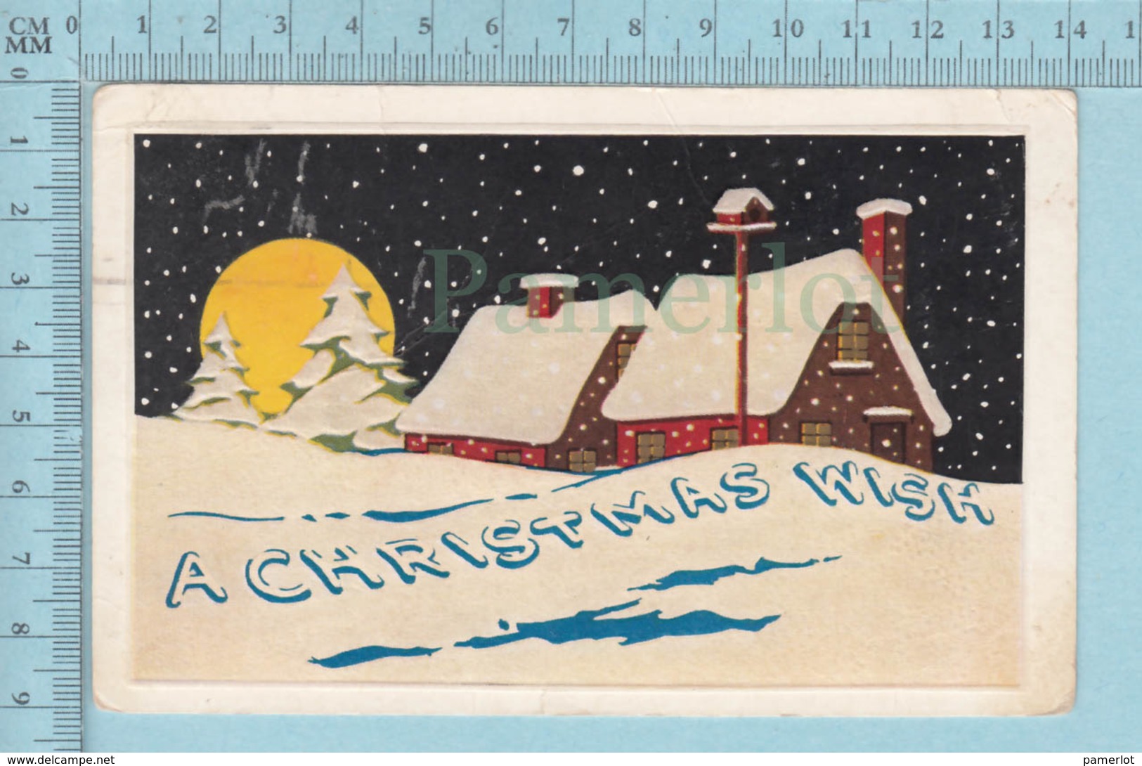 Carte Postale CPA - Christmas Wish - Used Voyagé En 1923 + USA Stamp, CoverNew York NY Stat T - Autres & Non Classés