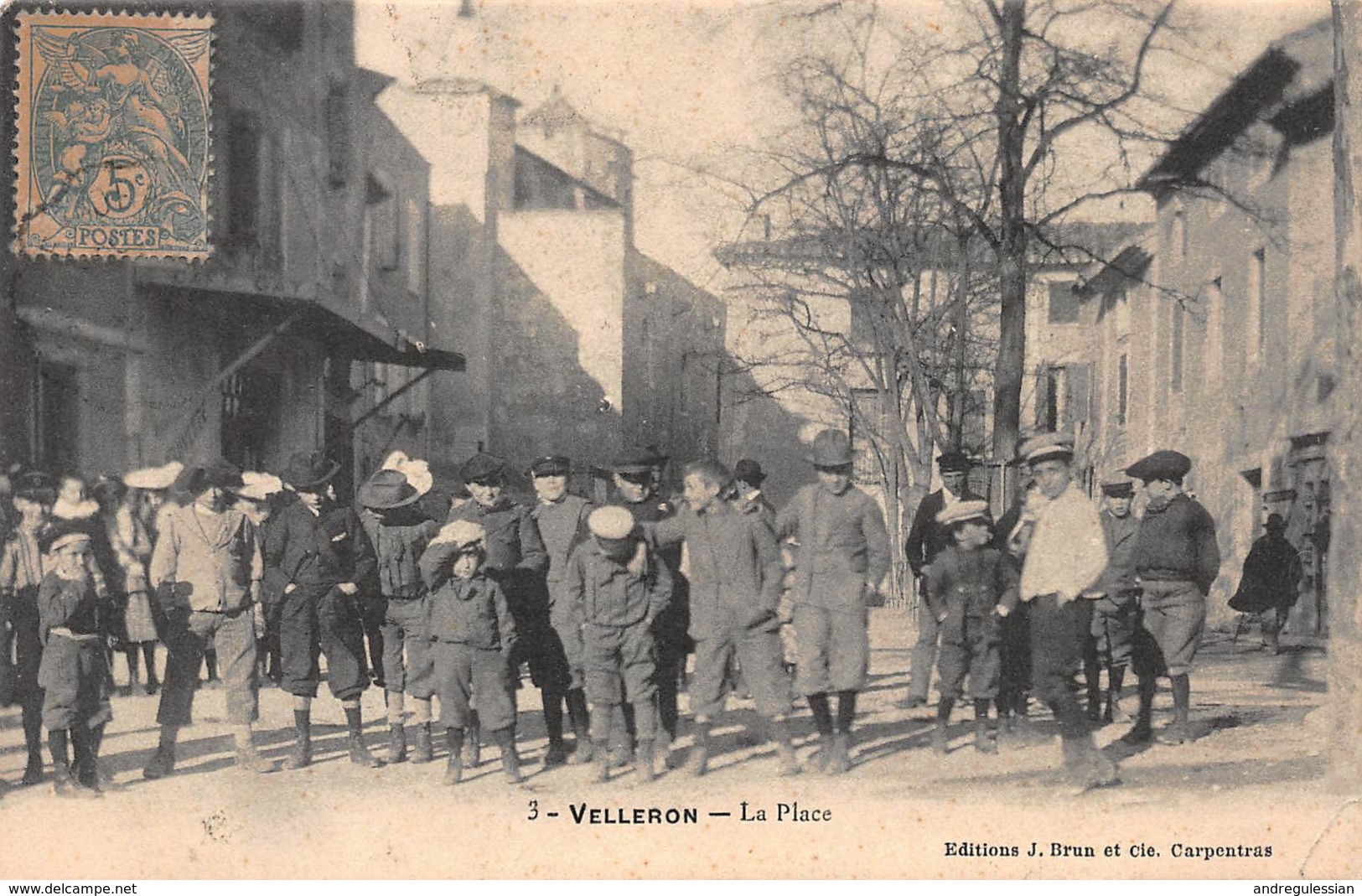 CPA VELLERON - La Place - Autres & Non Classés