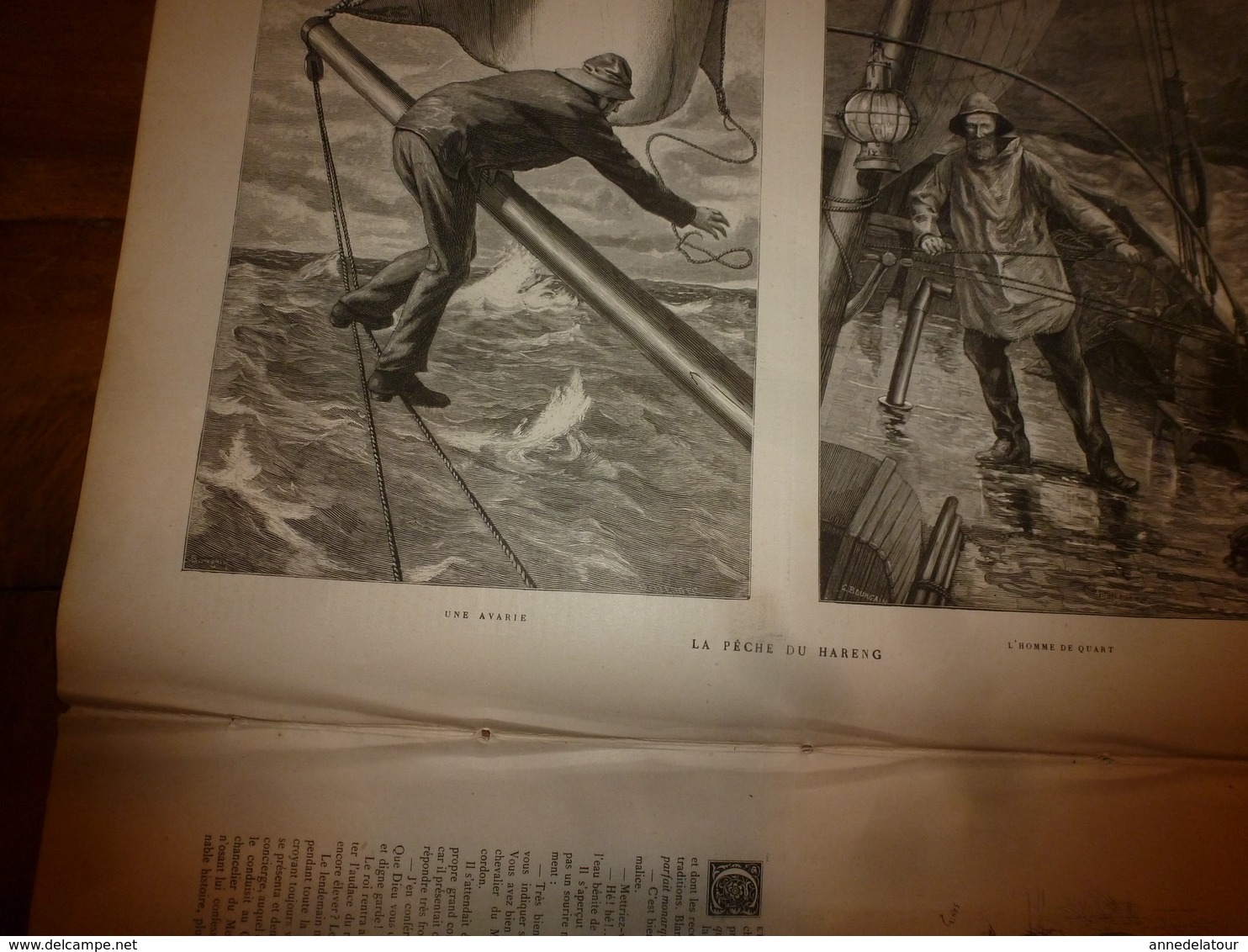 1884 L'ILLUSTRATION: La Pêche Du Hareng ; Pont St-Louis ,près De Menton;Le Choléra En France; Etc - 1850 - 1899