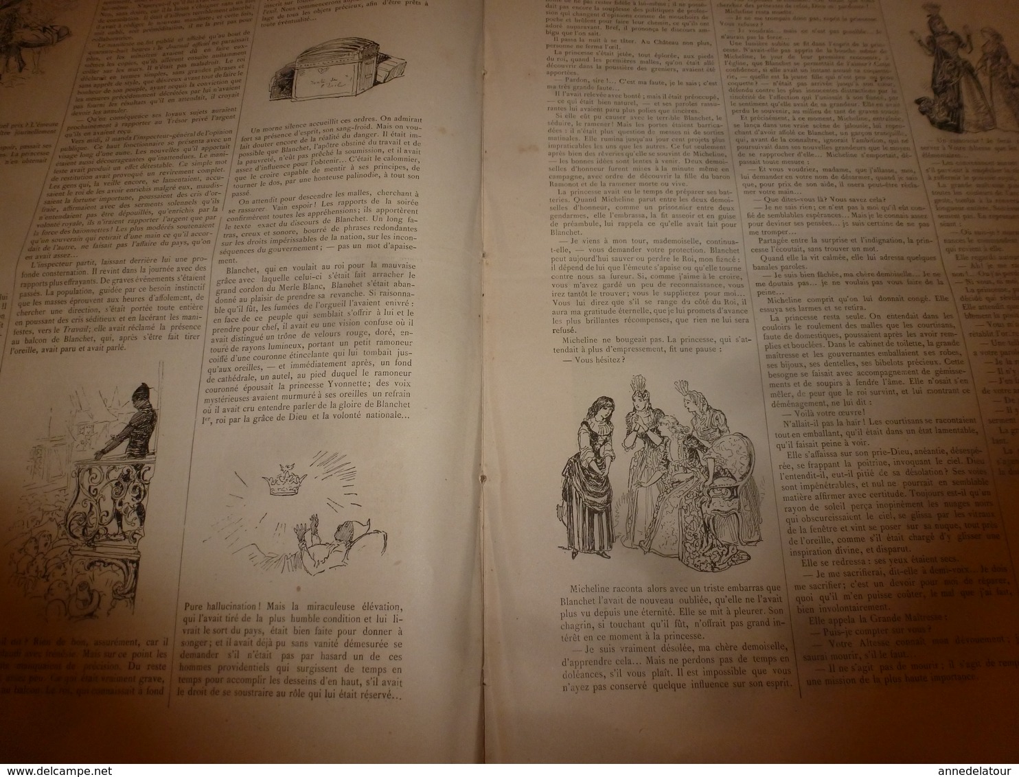 1884 L'ILLUSTRATION: La pêche du hareng ; Pont St-Louis ,près de Menton;Le choléra en France; etc