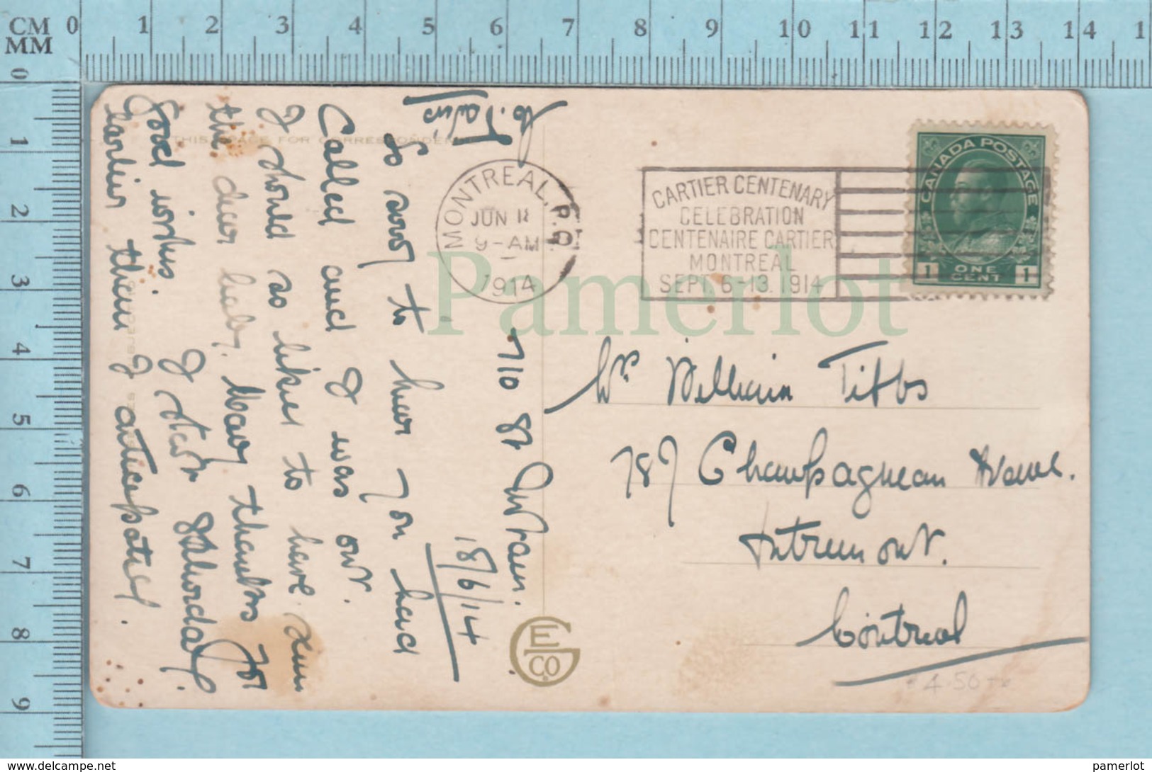 Carte Postale CPA - When I Consider Thy Heavens - Used Voyagé En 1914 + CND Stamp, Cover Montreal P.Q. - Autres & Non Classés