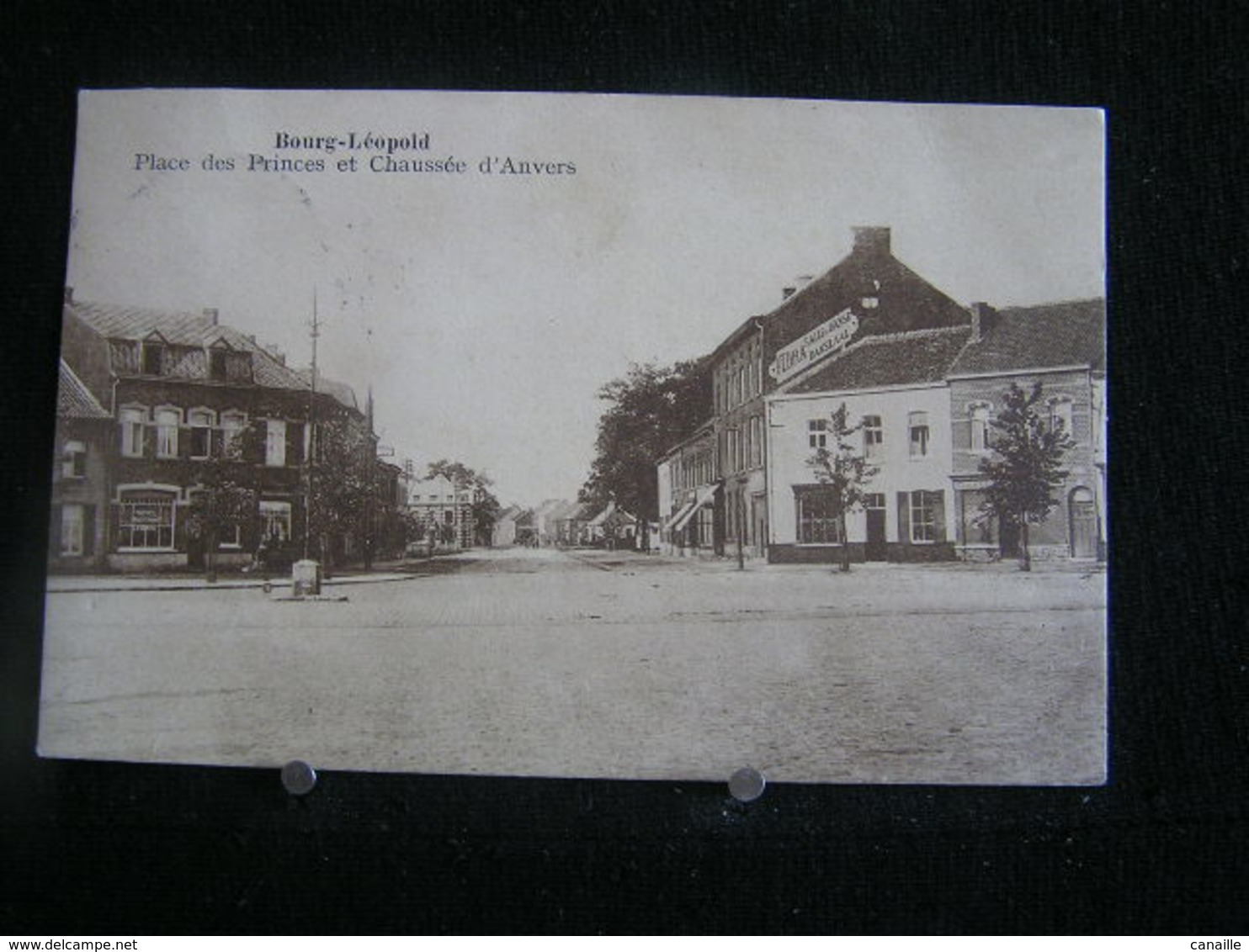 R-188 / Limbourg Leopoldsburg, Bourg-Léopold - Place Des Princes Et Chaussée D'Anvers / Circulé 1934 - Leopoldsburg