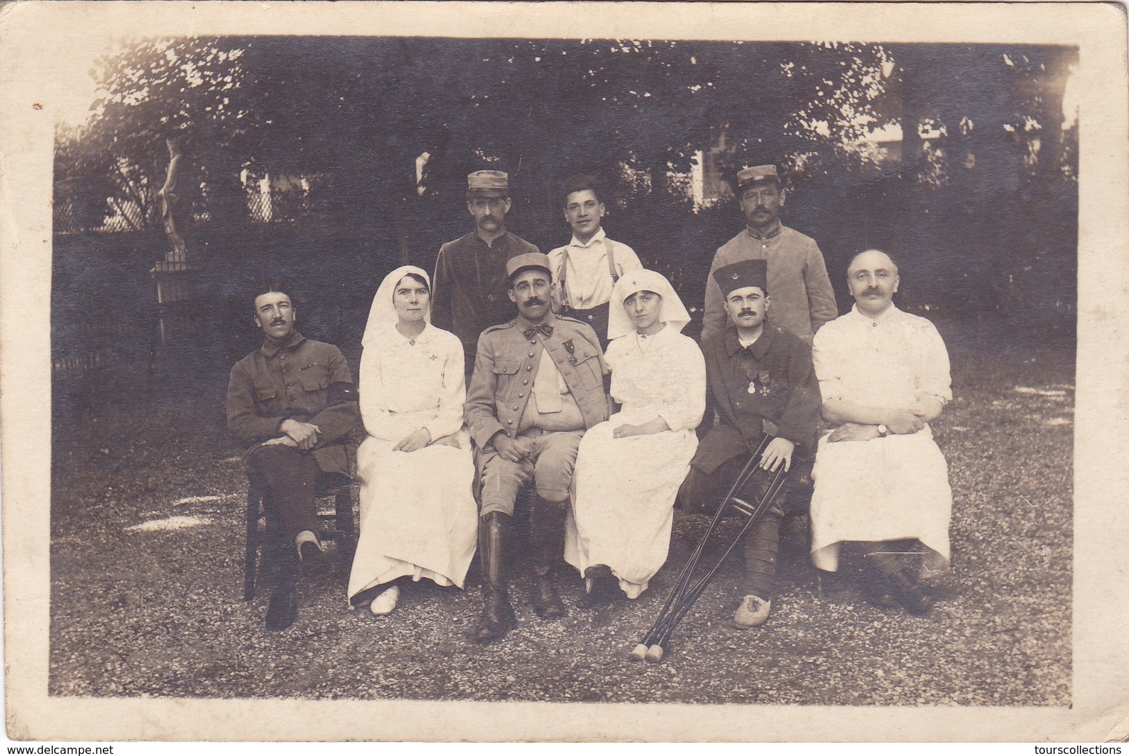 CPA DPT 95 CARTE PHOTO SOISY SOUS MONTMORENCY BLESSE HOPITAL TEMPORAIRE Le 26 JUIN 1917 Infirmières - Soisy-sous-Montmorency