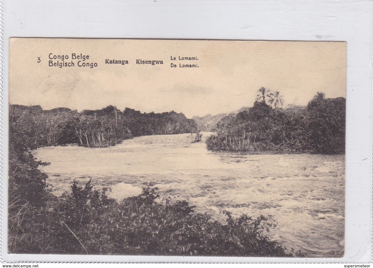 CONGO BELGE. KATANGA KISENGWA. LE LOMAMI. CIRCULEE A BELGIQUE AN 1913 - BLEUP - Enteros Postales