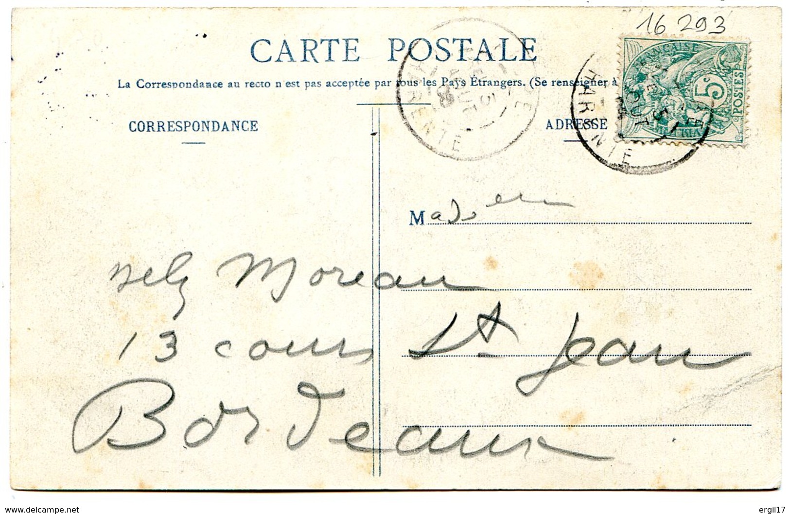 16140 AIGRE - Vue Générale Prise Des Côteaux D'Aizet - Postée En 1908 - Autres & Non Classés
