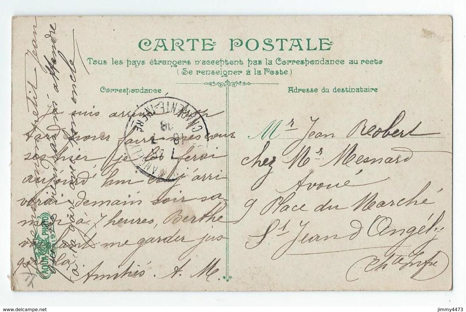 CPA - Le Pont Transbordeur De Martrou En 1908 - ROCHEFORT 17 Charente Maritime - Edit. L. V. & Cie N° 2466 - Recto-Verso - Rochefort