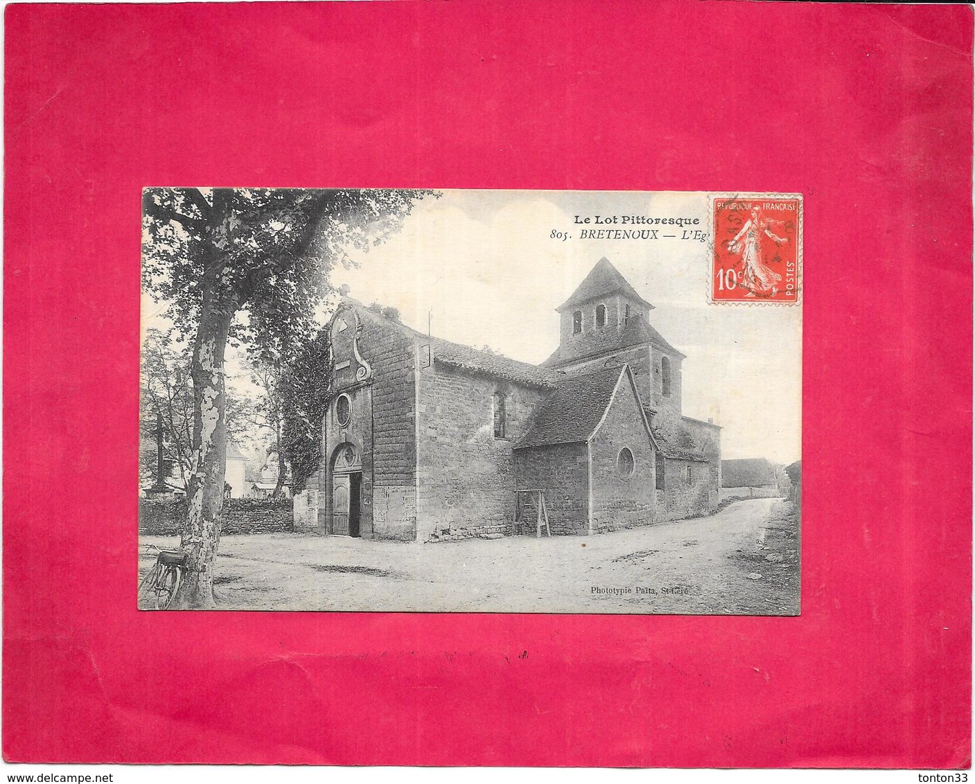 BRETENOUX - 46 - Une Vue RARE De L'Eglise - BES3/SAL1 - - Bretenoux