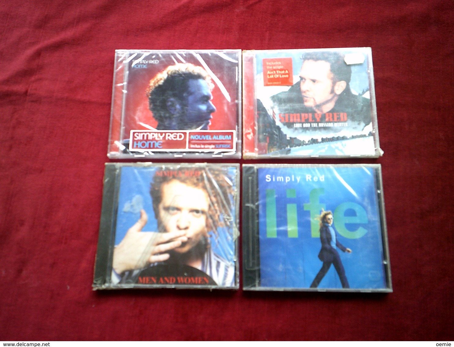 COLLECTION DE 4 CD ALBUM + 2 CD SINGLE   DE SIMPLY RED - Vollständige Sammlungen