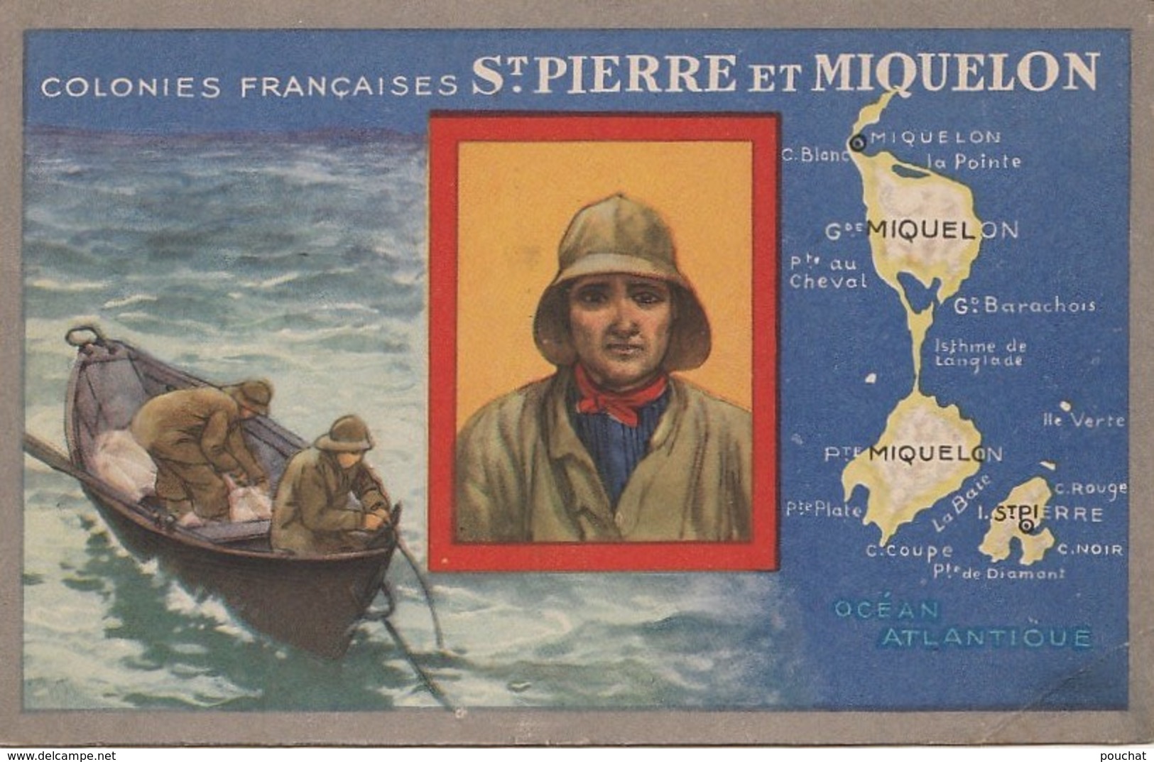 X29- ST PIERRE ET MIQUELON -  COLONIES FRANCAISES - EDITION DU LION NOIR - (2 SCANS) ( - Saint-Pierre Und Miquelon