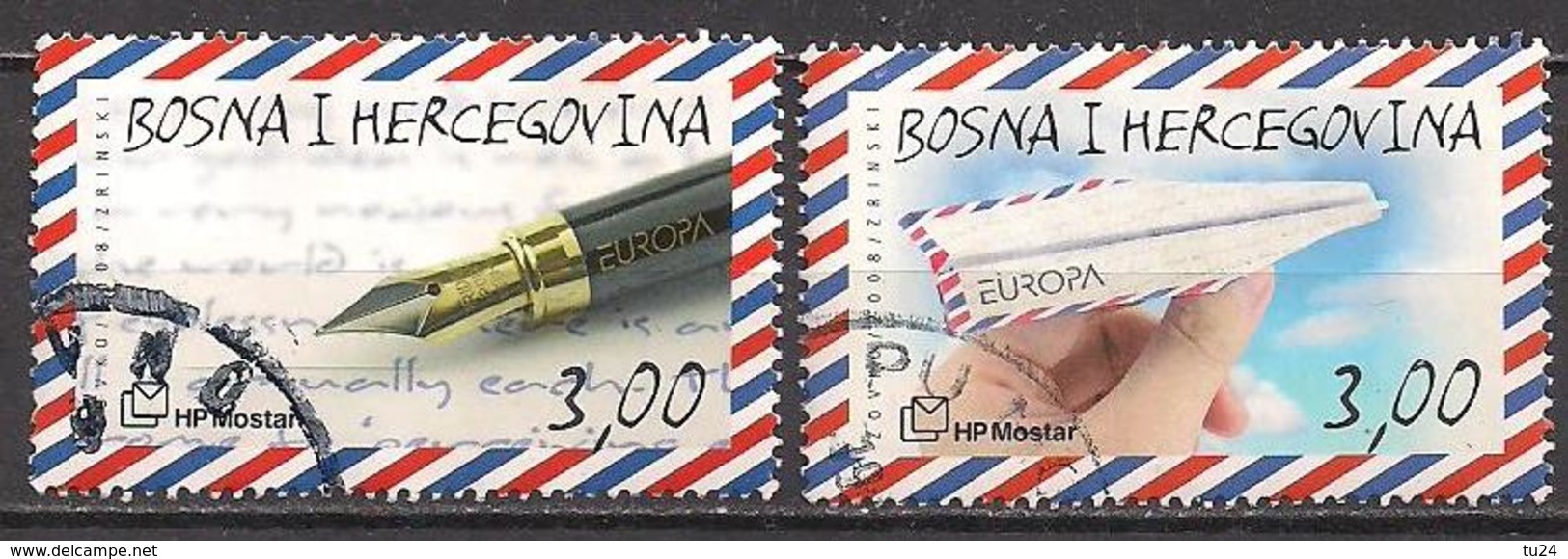 Bosnien - Herzegowina Croat. (2008)  Mi.Nr.  226 + 227 Gest. / Used  (6aa39)  EUROPA - Bosnia Herzegovina