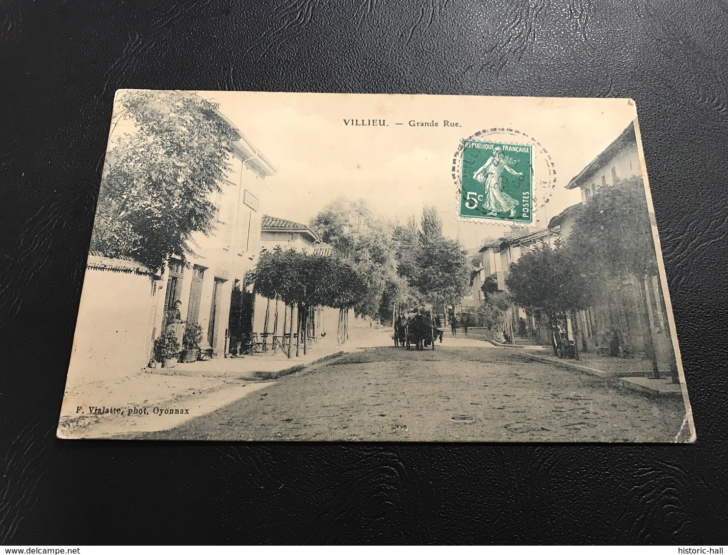 VILLIEU Grande Rue - 1906 Timbrée - Non Classés