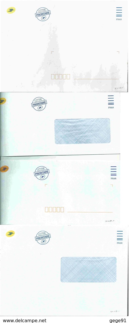 Enveloppes De Service _ Avec Code FIM FRAR - 4 Modèles Différents Neufs - Other & Unclassified