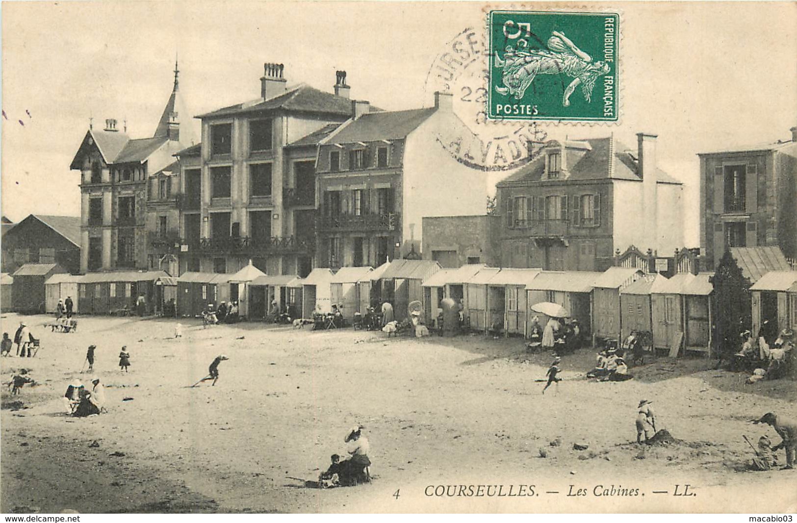 14 Calvados : Courseulles  Les Cabines     Réf 6021 - Courseulles-sur-Mer