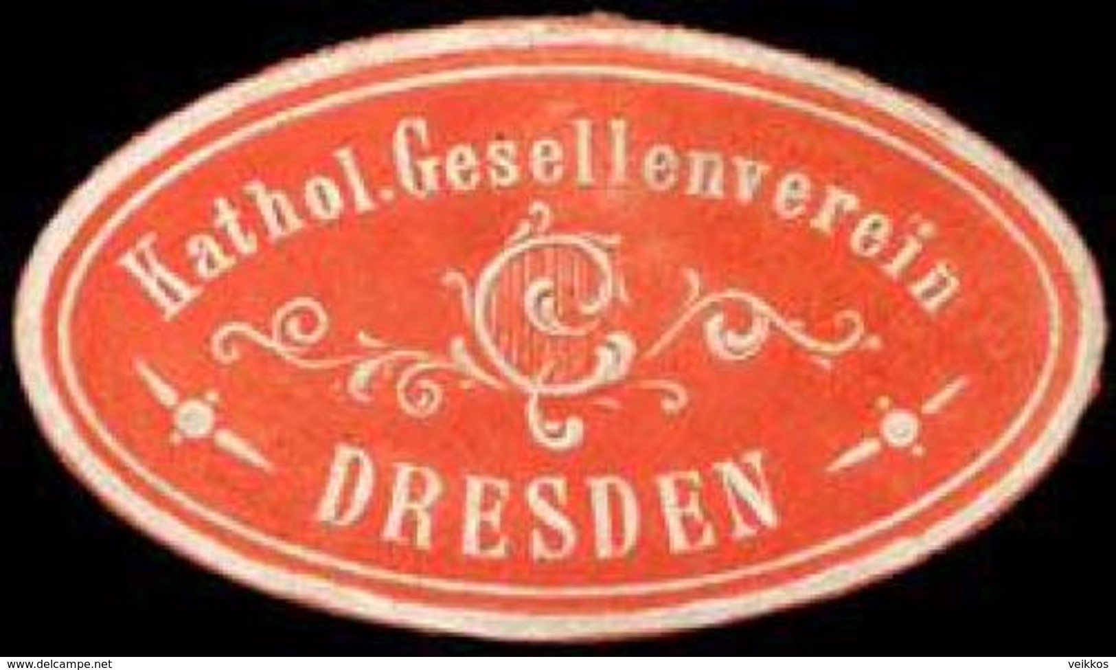 Dresden: Katholischer Gesellenverein - Dresden Siegelmarke - Vignetten (Erinnophilie)