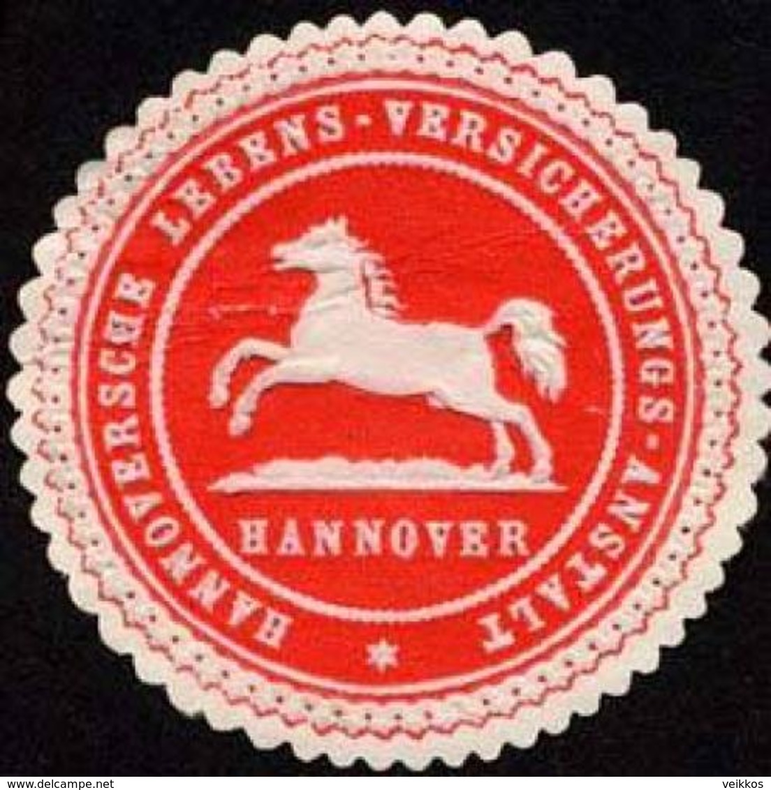 Hannover: Hannoversche Lebens - Versicherungs - Anstalt - Hannover Siegelmarke - Cinderellas