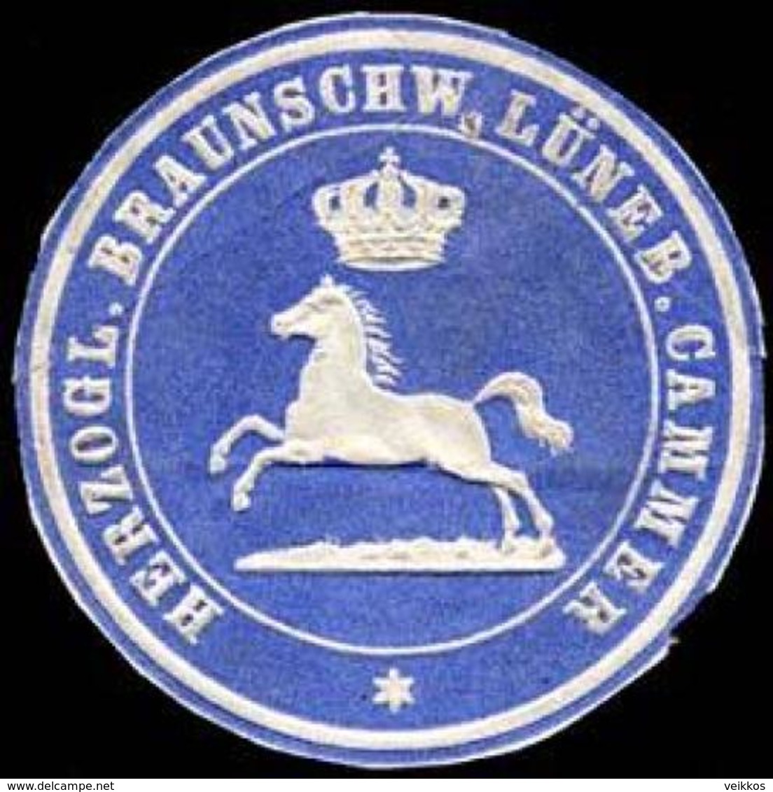 Herzoglich Braunschweig Lüneburgische Cammer Siegelmarke - Erinofilia