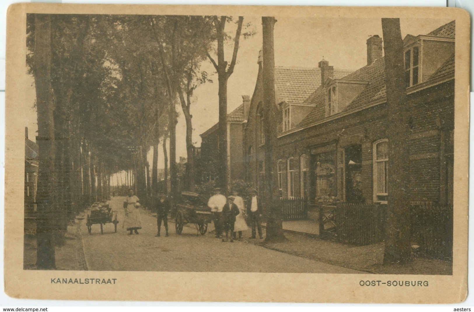 Oost-Souburg; Kanaalstraat - Niet Gelopen. (C.F. V.d. Peijl - Souburg) Lees Info! - Autres & Non Classés