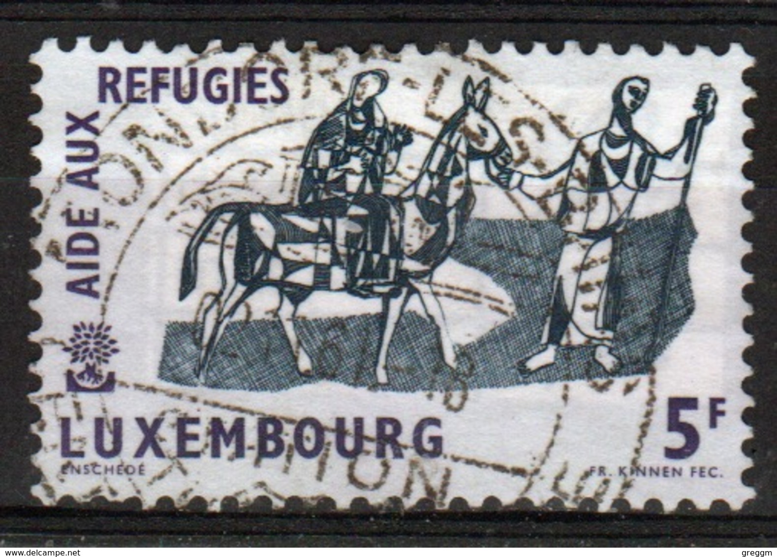 Luxembourg 1960 Single 5f Commemorative Stamp From The World Refugee Year Set. - Used Stamps