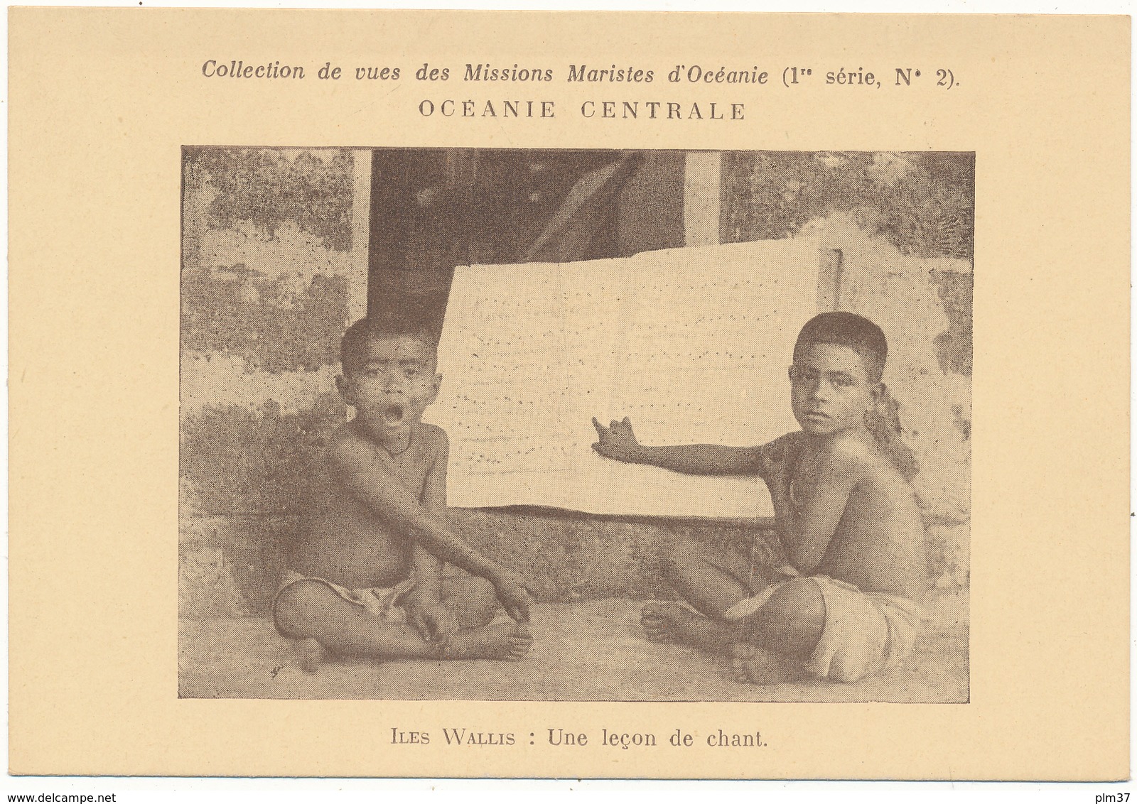 ILES WALLIS, Une Leçon De Chant - Missions Maristes D'Océanie - Wallis Et Futuna