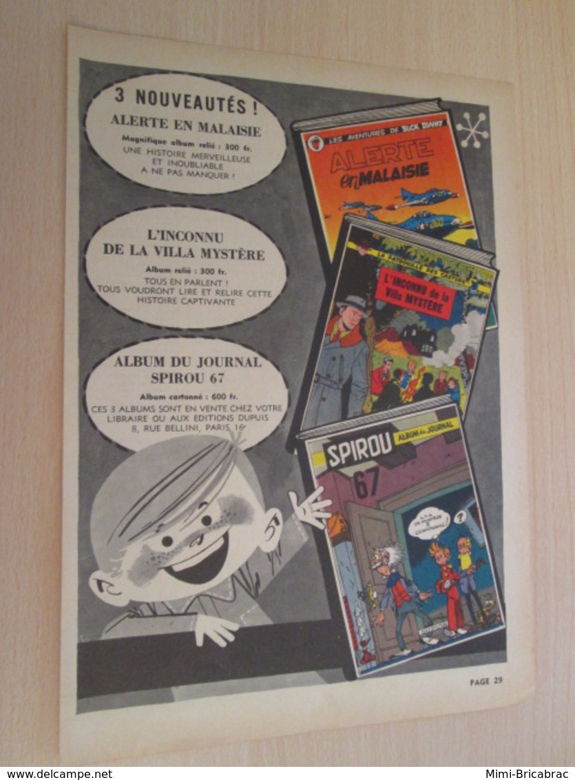 SPI19 SPIROU ANNEES 50/60 1 PAGE : PUBLICITE NOUVEAUX ALBUMS BUCK DANNY CASTORS - Buck Danny