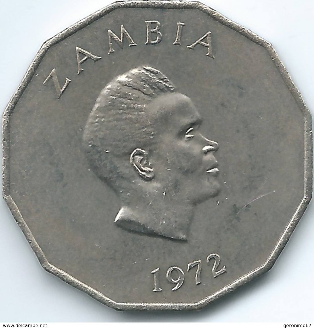 Zambia - 1972 - 50 Ngwee - FAO - KM15 - Zaire (1971-97)