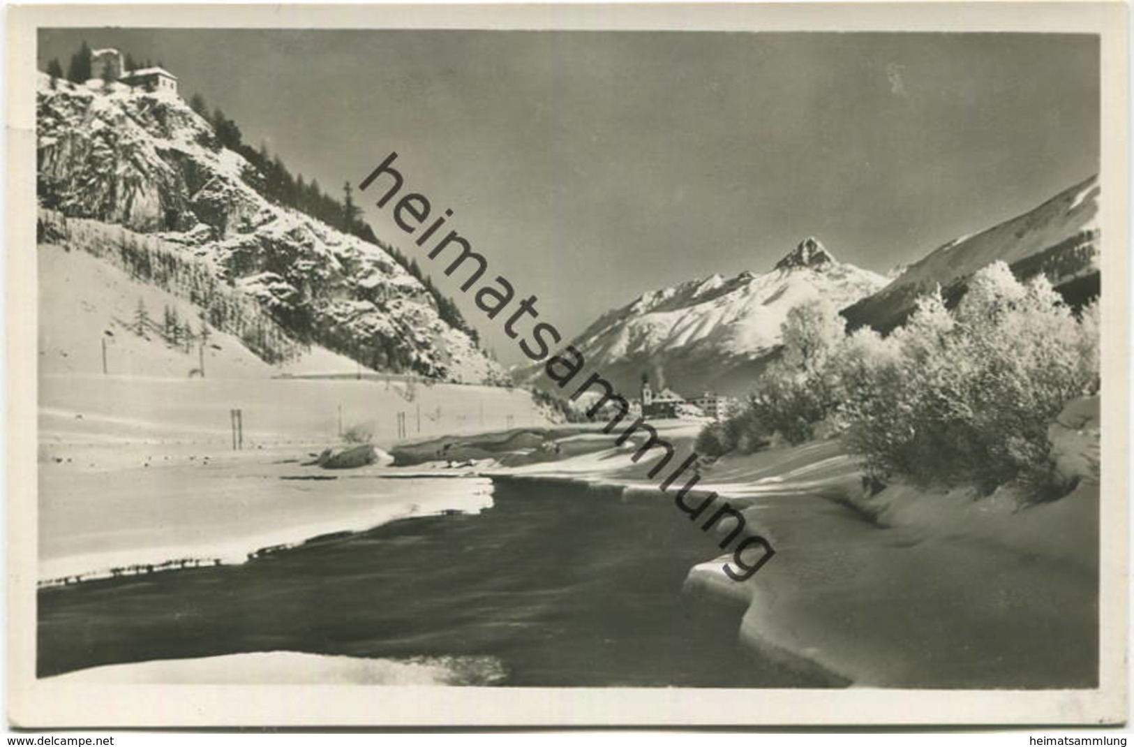 Madulain - Hotel Palazzo Josty - Foto-AK - Verlag Engadin Press Co. Samadan Gel. 1936 - Madulain